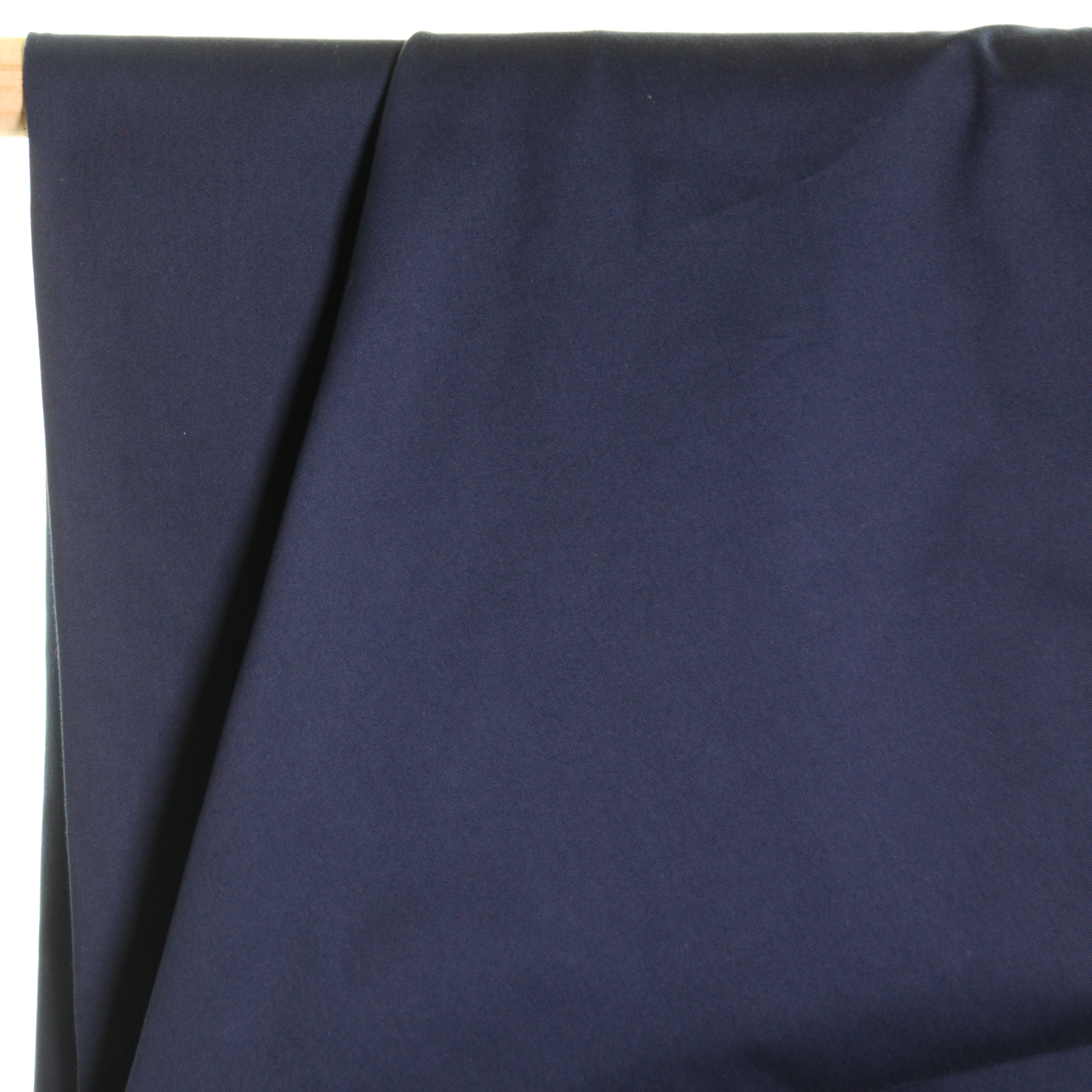 Organische katoen twill effen donkerblauw - Atelier Jupe